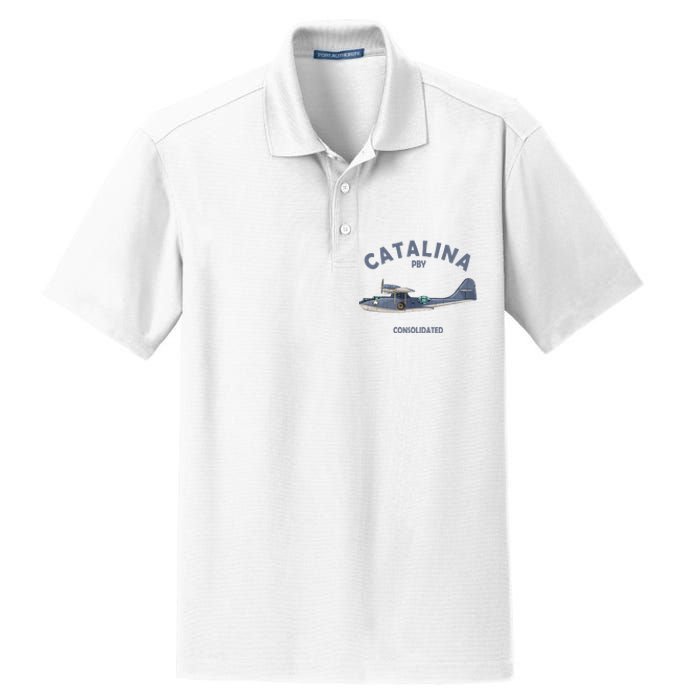 Pby Catalina Flying Boat Seaplane Airplane American Ww2 Dry Zone Grid Polo