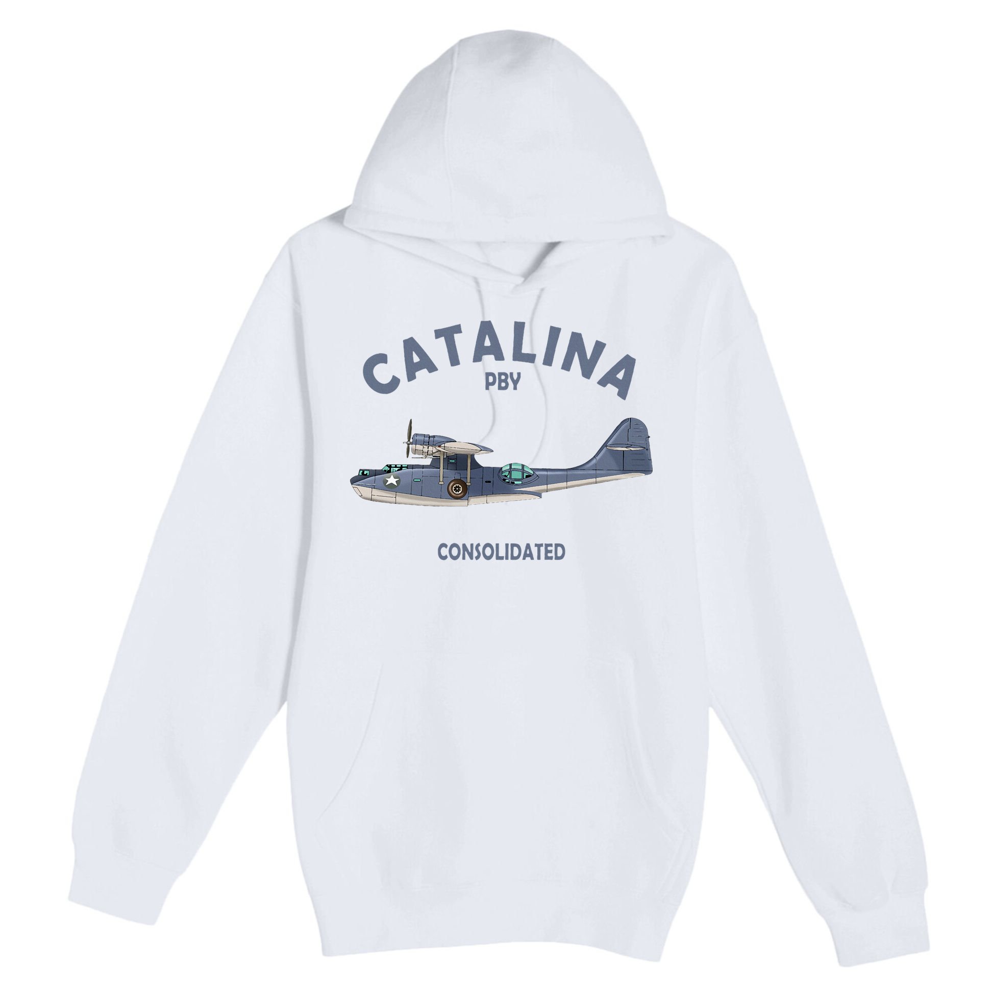 Pby Catalina Flying Boat Seaplane Airplane American Ww2 Premium Pullover Hoodie