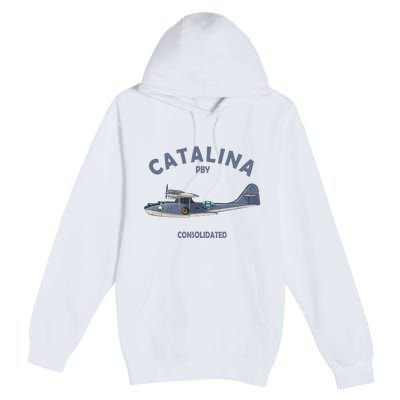 Pby Catalina Flying Boat Seaplane Airplane American Ww2 Premium Pullover Hoodie