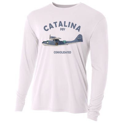 Pby Catalina Flying Boat Seaplane Airplane American Ww2 Cooling Performance Long Sleeve Crew