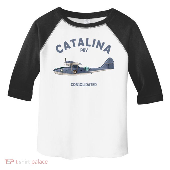 Pby Catalina Flying Boat Seaplane Airplane American Ww2 Toddler Fine Jersey T-Shirt