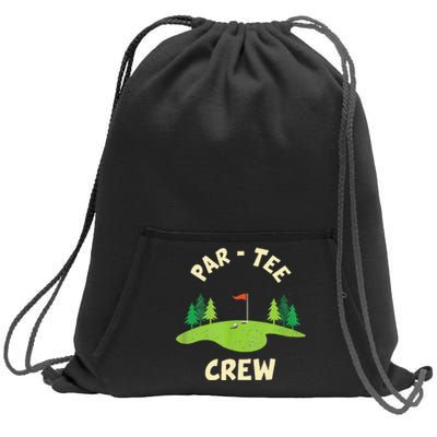 Par Crew Funny Golf Birthday Party Birdie Golfer Sweatshirt Cinch Pack Bag