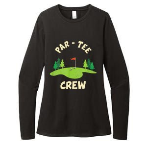 Par Crew Funny Golf Birthday Party Birdie Golfer Womens CVC Long Sleeve Shirt