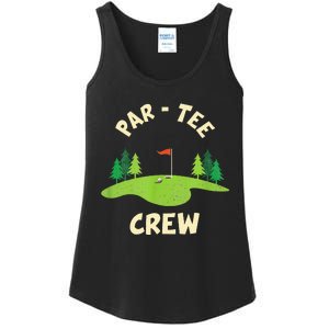 Par Crew Funny Golf Birthday Party Birdie Golfer Ladies Essential Tank