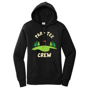 Par Crew Funny Golf Birthday Party Birdie Golfer Women's Pullover Hoodie