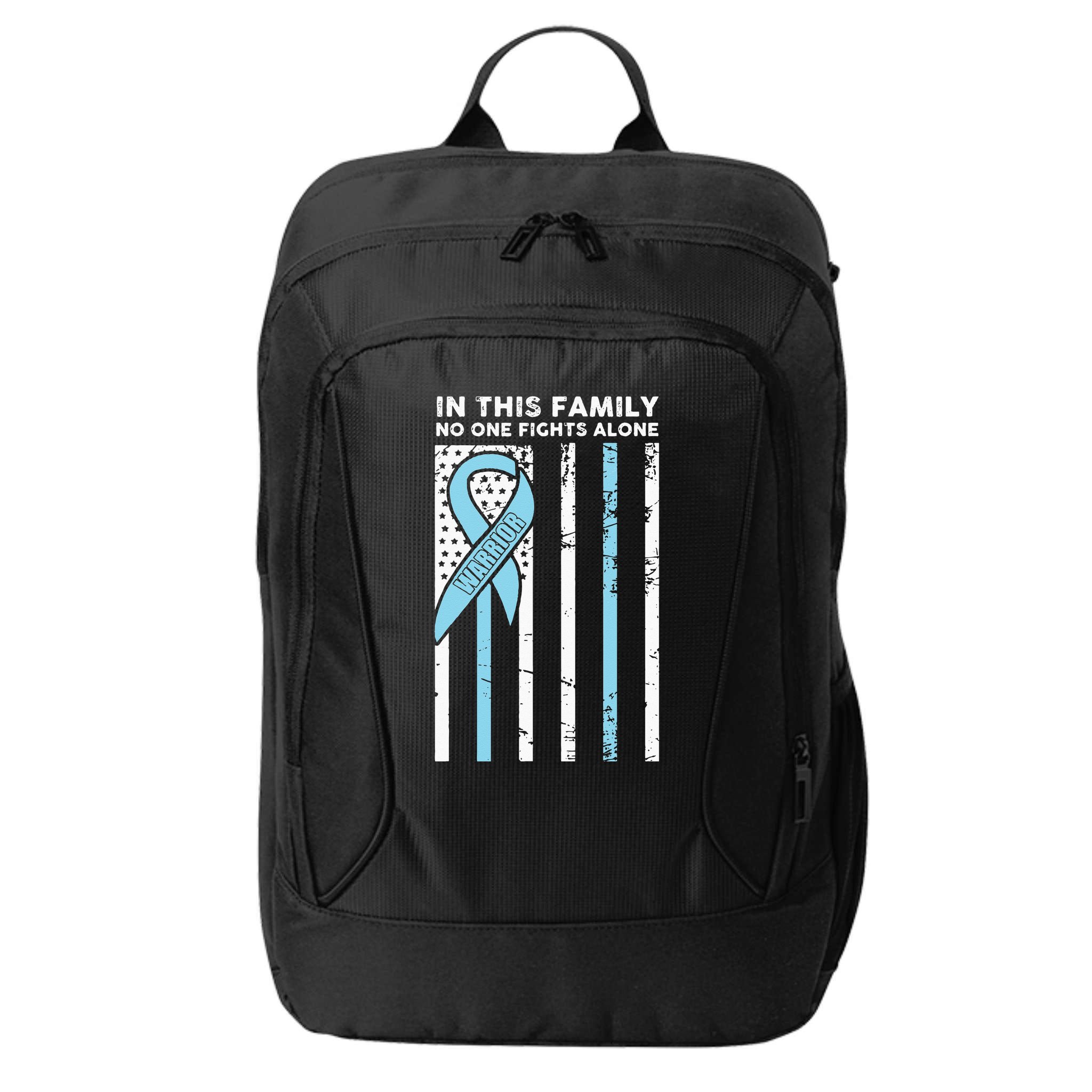 Prostate Cancer Fight Cancer Ribbon City Backpack