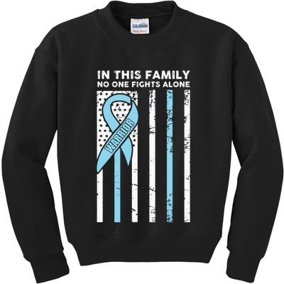 Prostate Cancer Fight Cancer Ribbon Kids Sweatshirt