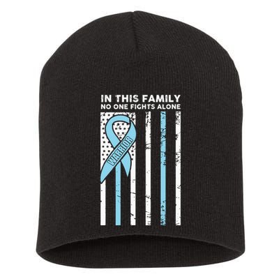 Prostate Cancer Fight Cancer Ribbon Short Acrylic Beanie