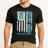 Prostate Cancer Flag Support Squad Prostate Cancer Awareness Cooling Performance Crew T-Shirt