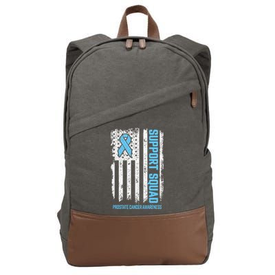 Prostate Cancer Flag Support Squad Prostate Cancer Awareness Cotton Canvas Backpack