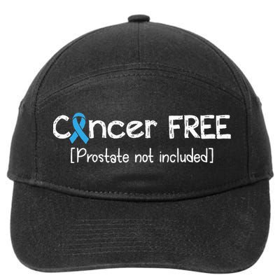 Prostate Cancer Free Prostate Cancer Awareness Ribbon 7-Panel Snapback Hat