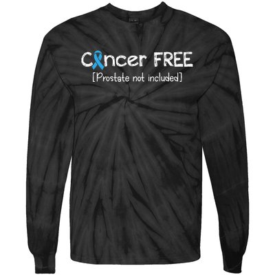 Prostate Cancer Free Prostate Cancer Awareness Ribbon Tie-Dye Long Sleeve Shirt