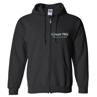 Prostate Cancer Free Prostate Cancer Awareness Ribbon Full Zip Hoodie