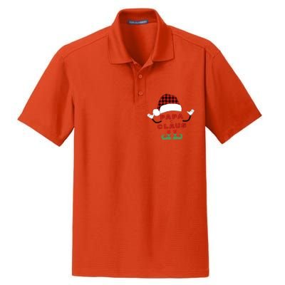 Papa Claus Family Holiday Cheer Gift Dry Zone Grid Polo