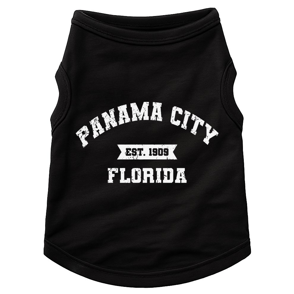 Panama City Florida Fl Vintage Athletic Established Doggie Tank