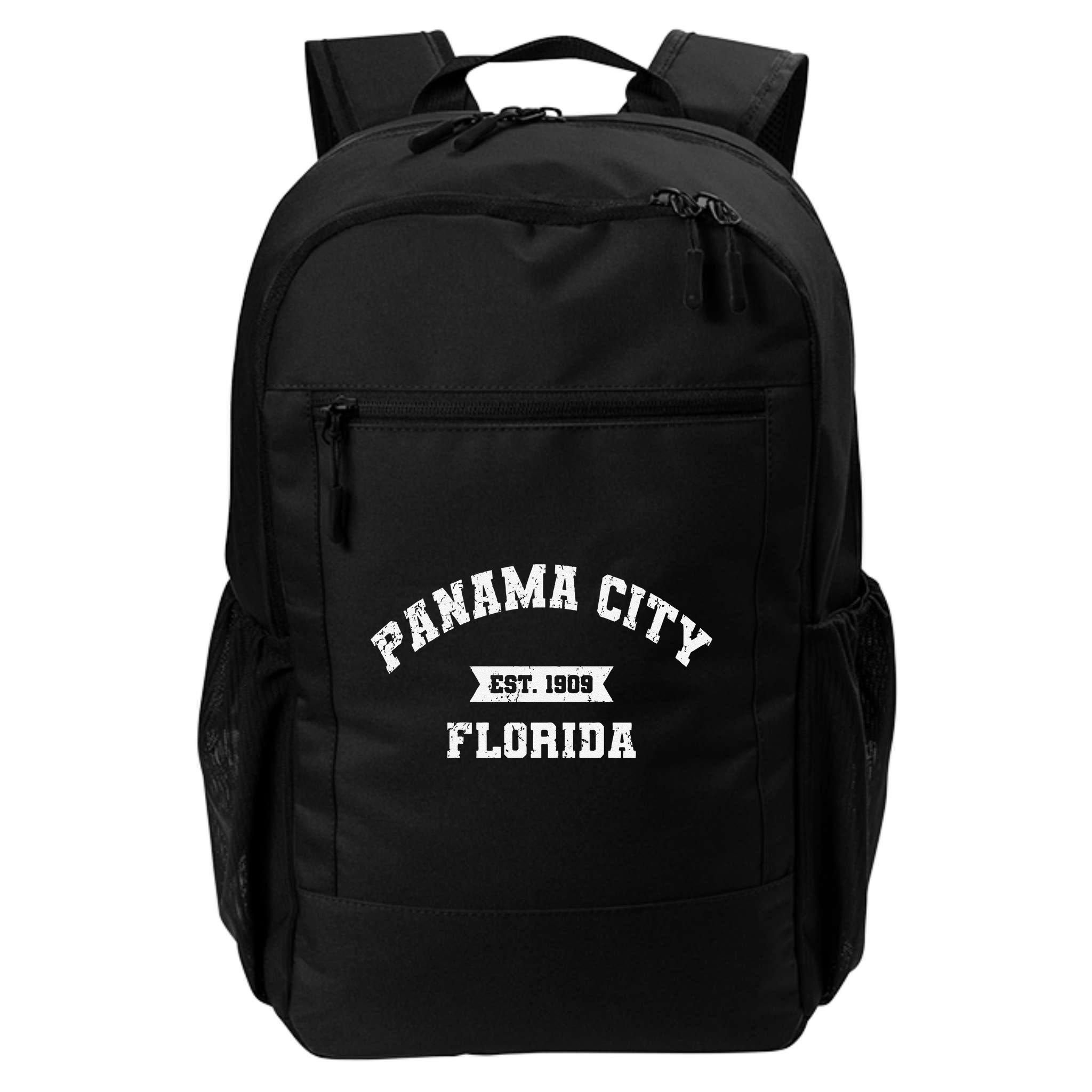 Panama City Florida Fl Vintage Athletic Established Backpack