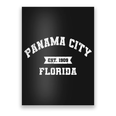 Panama City Florida Fl Vintage Athletic Established Poster