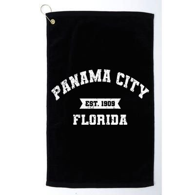 Panama City Florida Fl Vintage Athletic Established Golf Towel