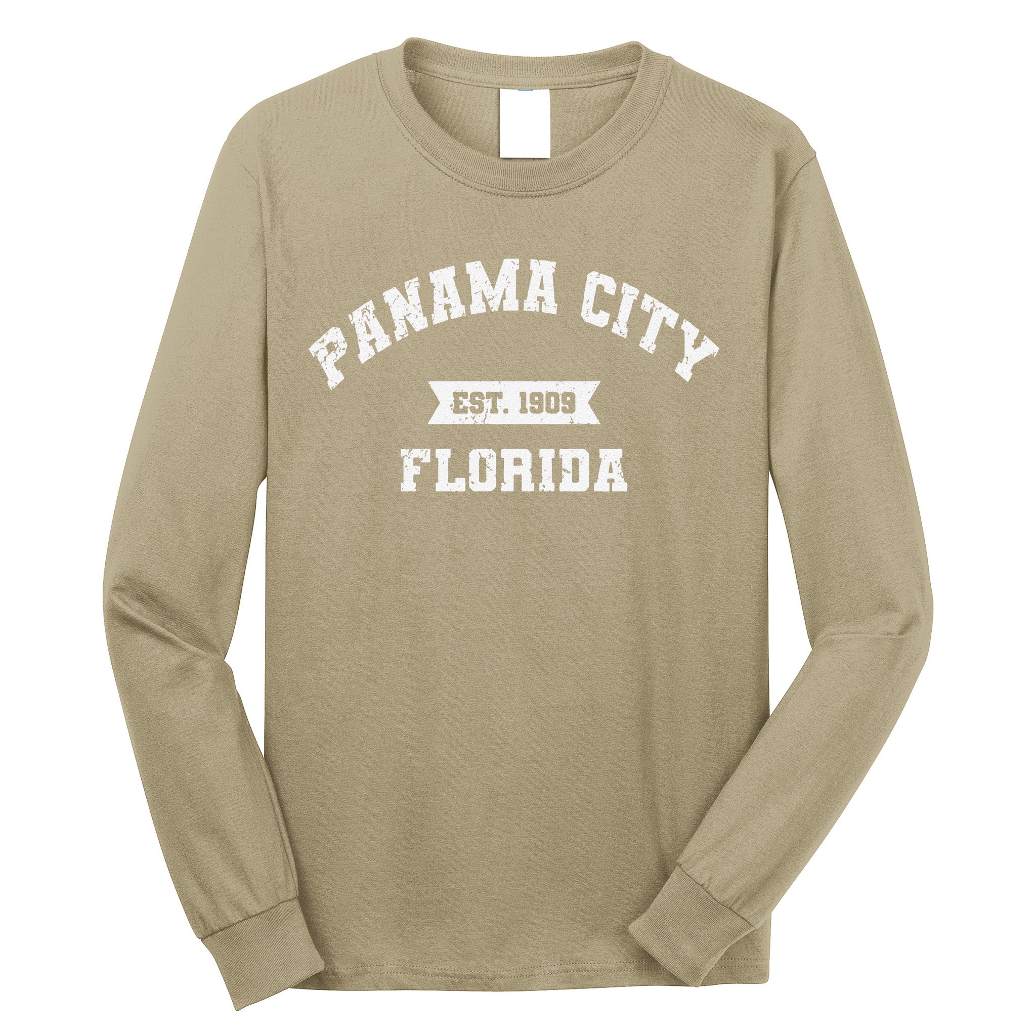 Panama City Florida Fl Vintage Athletic Established Long Sleeve Shirt
