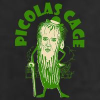 Picolas Cage Funny celebs Meme Cucumber Pickle Cute 7 Panel Mesh Trucker Snapback Hat