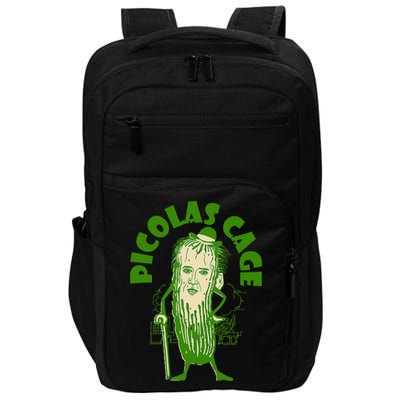Picolas Cage Funny celebs Meme Cucumber Pickle Cute Impact Tech Backpack