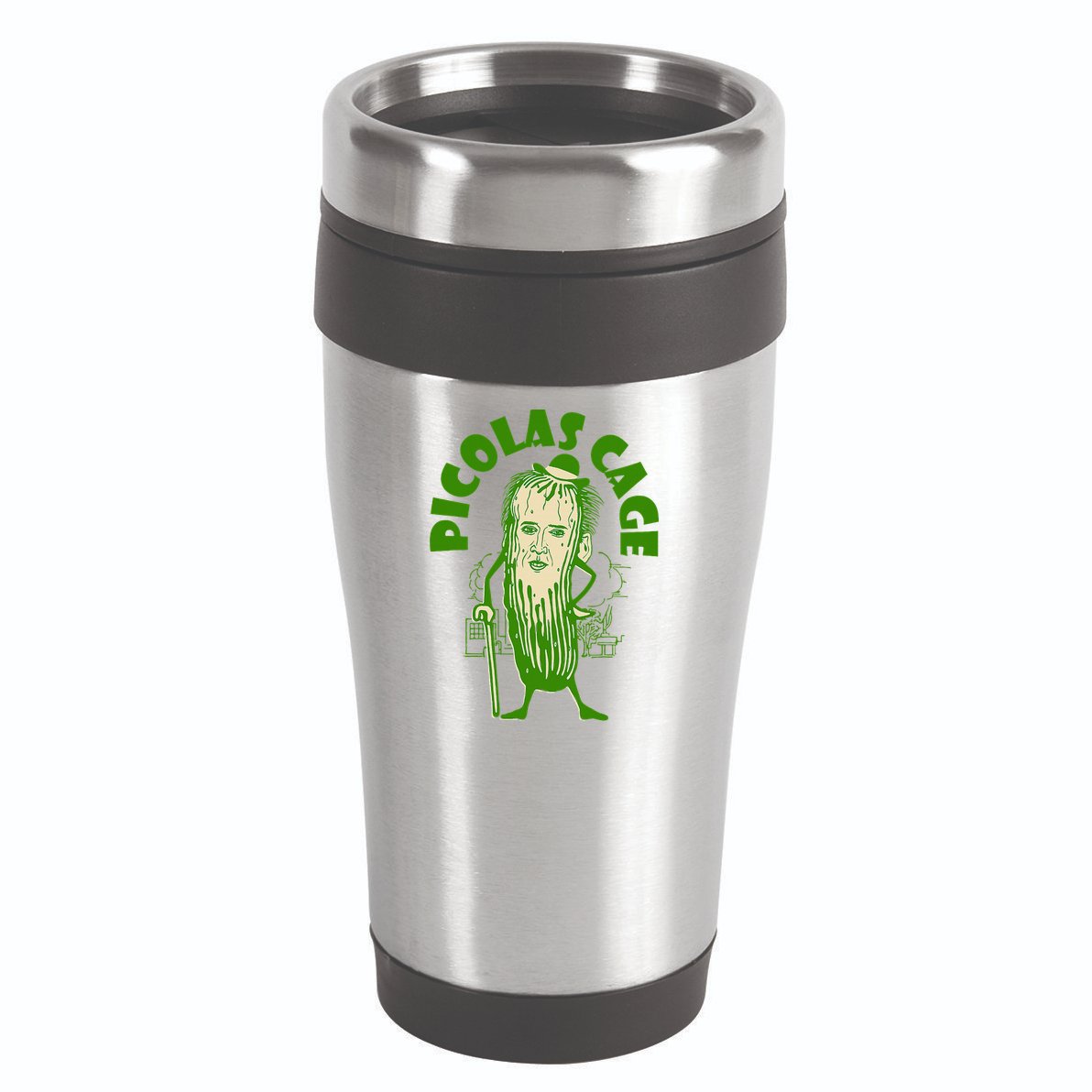 Picolas Cage Funny celebs Meme Cucumber Pickle Cute 16oz Travel Tumbler