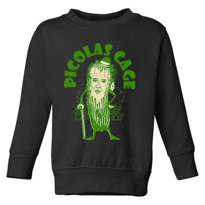Picolas Cage Funny celebs Meme Cucumber Pickle Cute Toddler Sweatshirt
