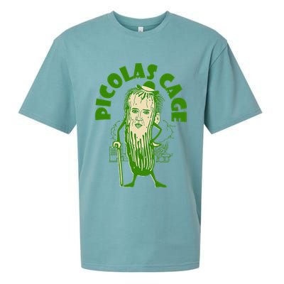 Picolas Cage Funny celebs Meme Cucumber Pickle Cute Sueded Cloud Jersey T-Shirt