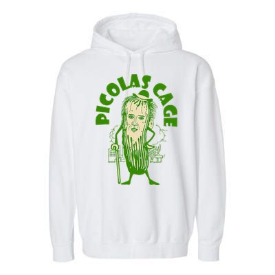 Picolas Cage Funny celebs Meme Cucumber Pickle Cute Garment-Dyed Fleece Hoodie