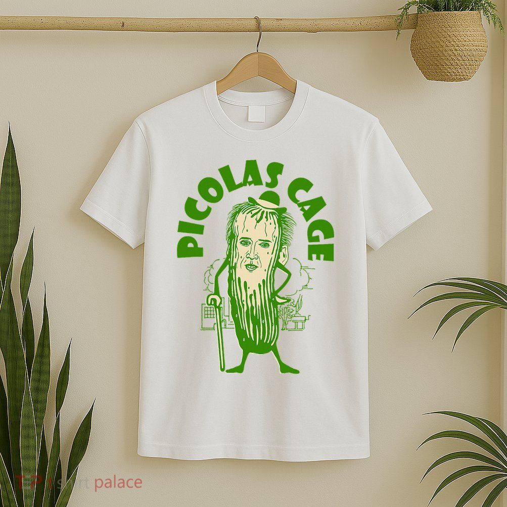 Picolas Cage Funny celebs Meme Cucumber Pickle Cute T-Shirt