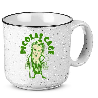 Picolas Cage Funny celebs Meme Cucumber Pickle Cute 15oz Campfire Ceramic Mug