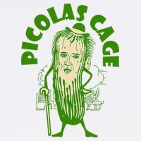 Picolas Cage Funny celebs Meme Cucumber Pickle Cute Flatbill Hat
