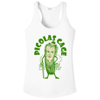 Picolas Cage Funny celebs Meme Cucumber Pickle Cute Ladies PosiCharge Competitor Racerback Tank