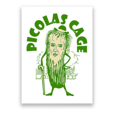 Picolas Cage Funny celebs Meme Cucumber Pickle Cute Poster