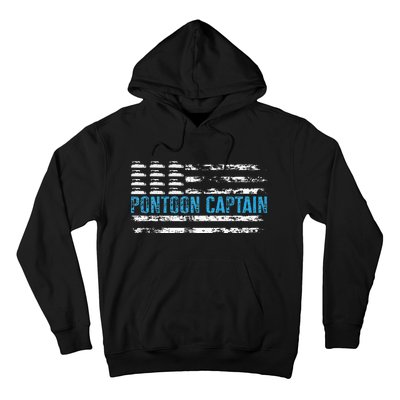 Pontoon Captain Funny Boating 4th Of Julypontoon Boat Hoodie