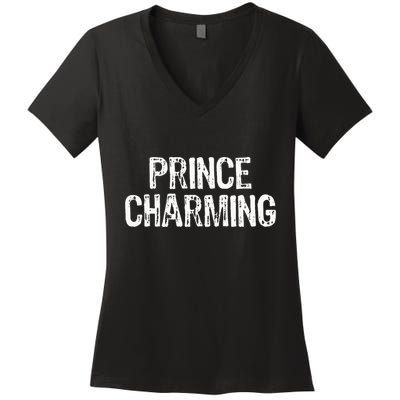 Prince Charming Fairytale Funny Sarcastic Fairy Tale Costume Women's V-Neck T-Shirt