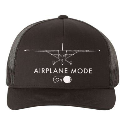 Pilot C172 Flying Gift Airplane Mode Short Sleeve Yupoong Adult 5-Panel Trucker Hat