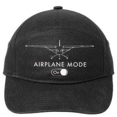 Pilot C172 Flying Gift Airplane Mode Short Sleeve 7-Panel Snapback Hat