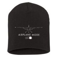 Pilot C172 Flying Gift Airplane Mode Short Sleeve Short Acrylic Beanie