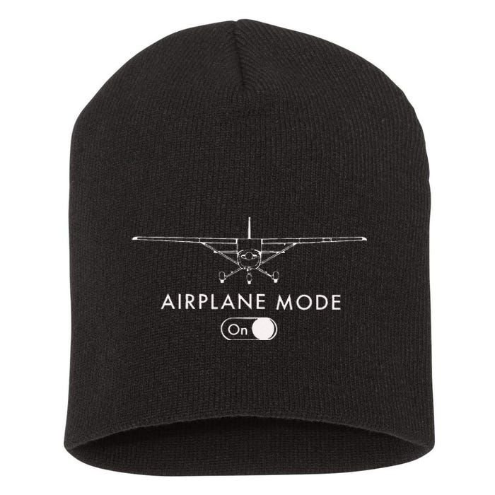 Pilot C172 Flying Gift Airplane Mode Short Sleeve Short Acrylic Beanie