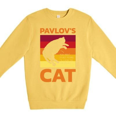 PavlovS Cat For Psychologists Premium Crewneck Sweatshirt