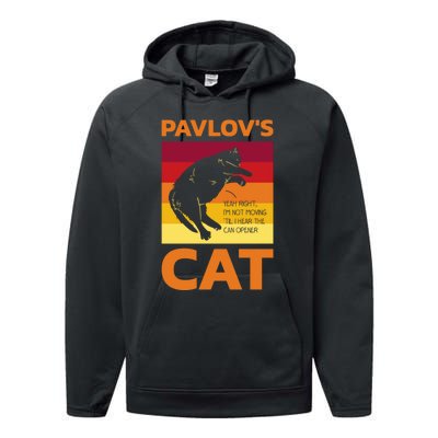 PavlovS Cat For Psychologists Performance Fleece Hoodie