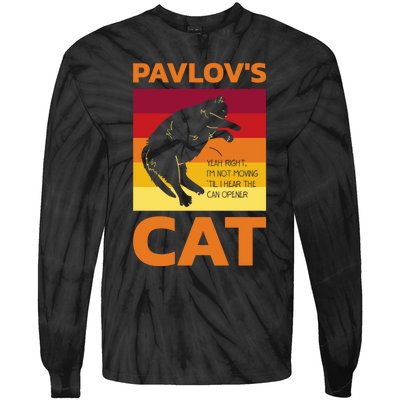 PavlovS Cat For Psychologists Tie-Dye Long Sleeve Shirt