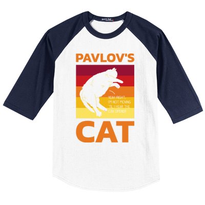 PavlovS Cat For Psychologists Baseball Sleeve Shirt