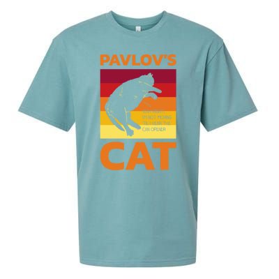 PavlovS Cat For Psychologists Sueded Cloud Jersey T-Shirt