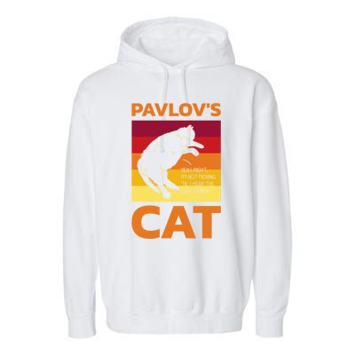 PavlovS Cat For Psychologists Garment-Dyed Fleece Hoodie