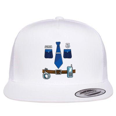 Police Costume For Halloween Police Officer Flatbill Hat