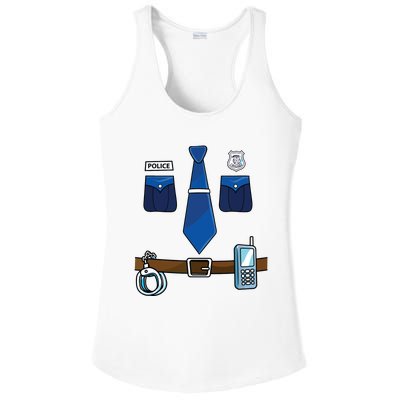 Police Costume For Halloween Police Officer Ladies PosiCharge Competitor Racerback Tank