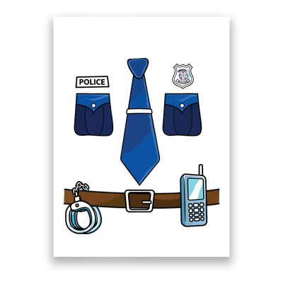 Police Costume For Halloween Police Officer Poster