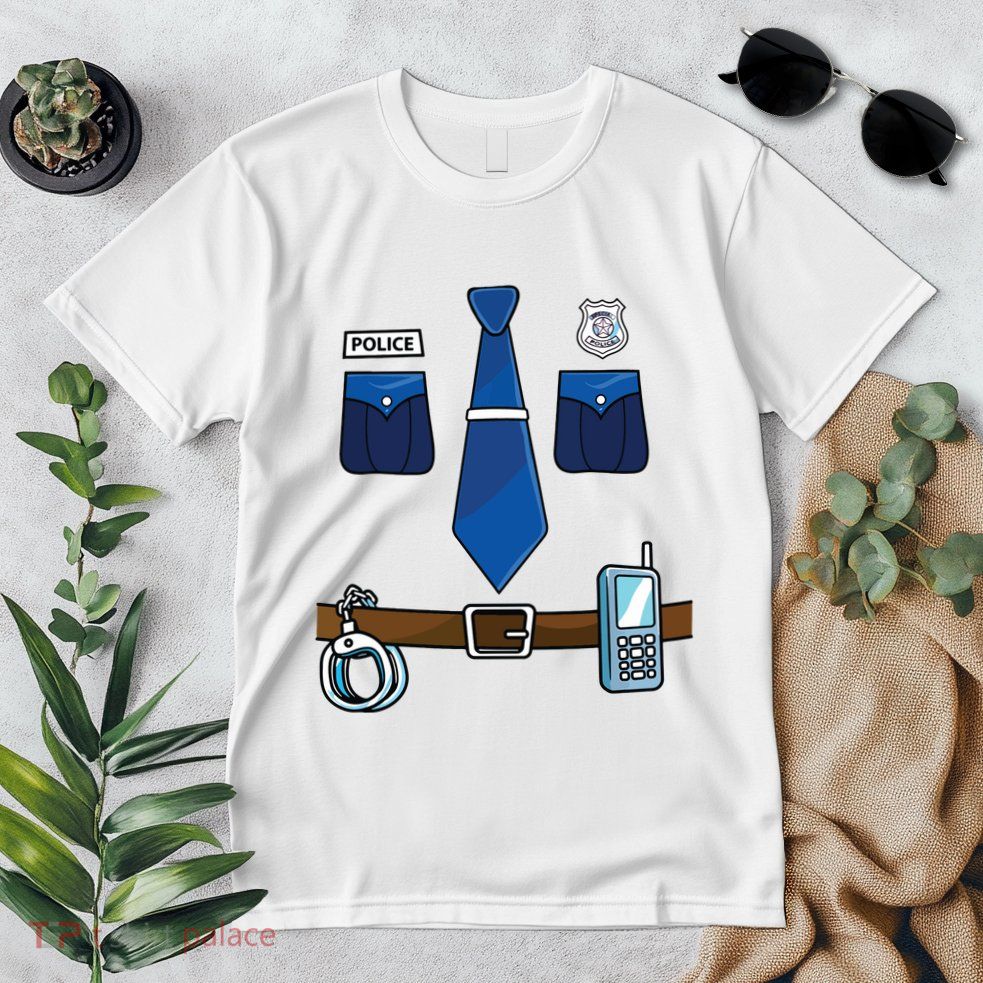 Police Costume For Halloween Police Officer Premium T-Shirt
